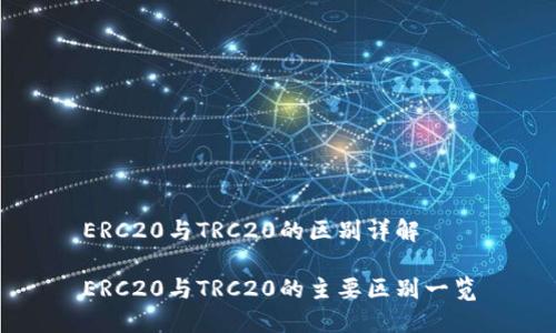 ERC20与TRC20的区别详解

ERC20与TRC20的主要区别一览
