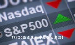 TRC20显示进行中是什么意思